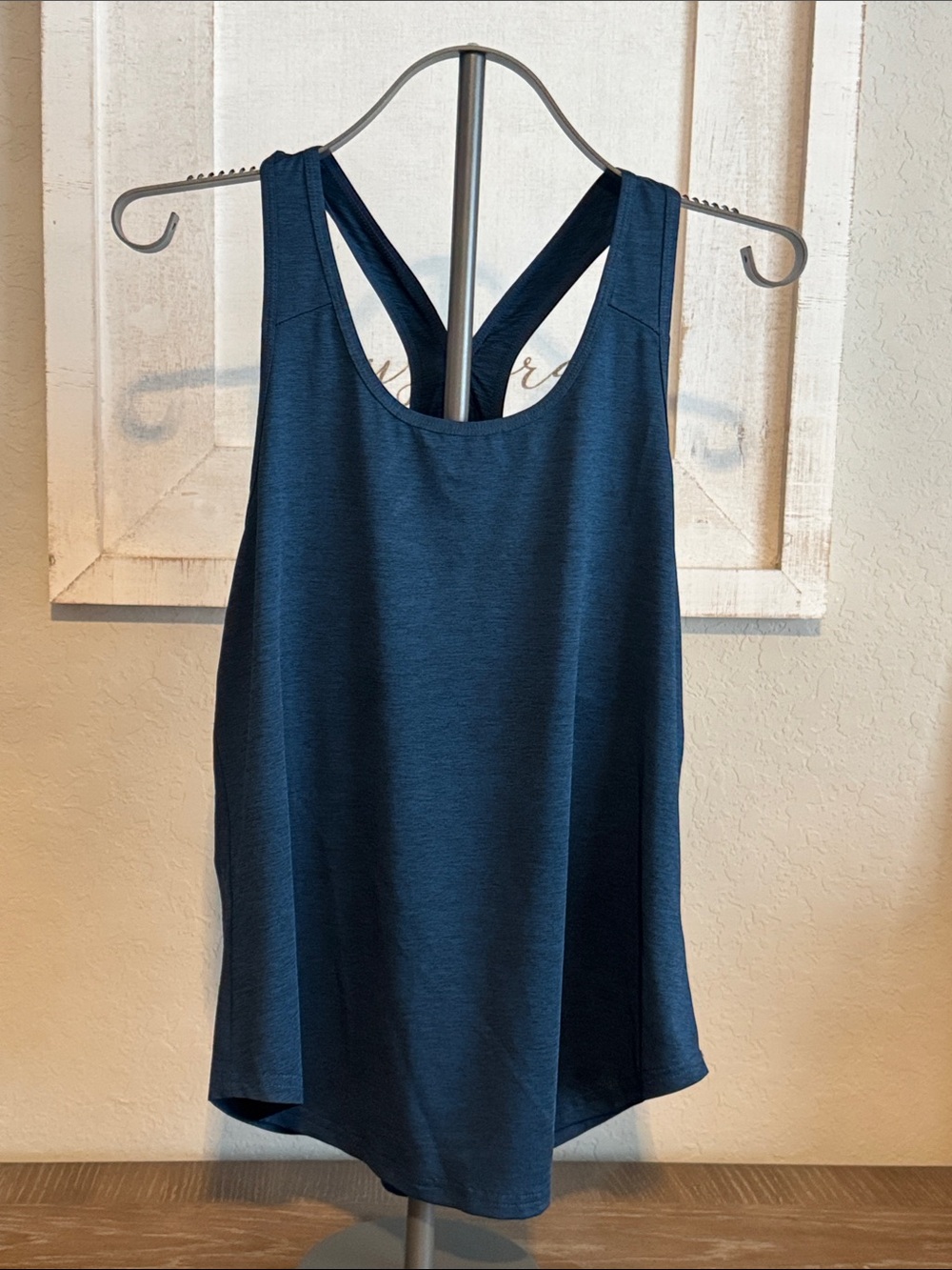 Women’s Navy Blue Crossback Tank Top